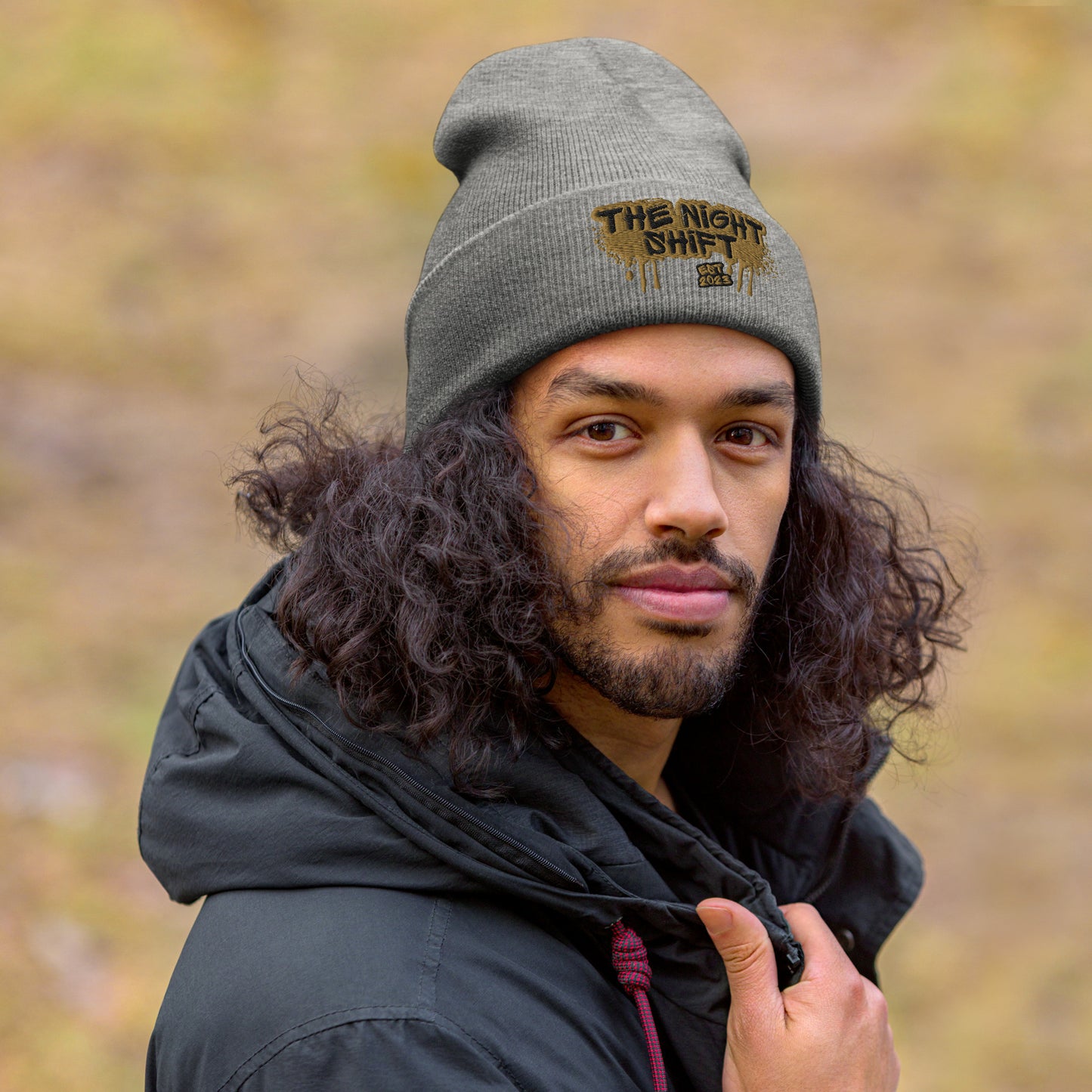 The Night Shift-Embroidered Cuffed Beanie The Night Shift Performance Street Gear by The Night Shift Automotive Apparel