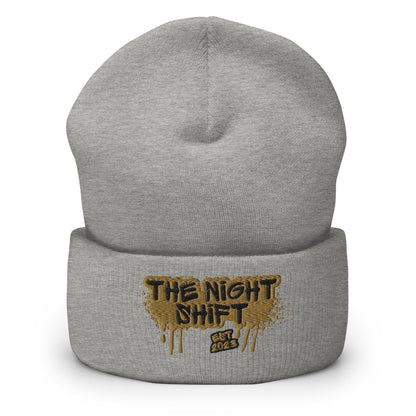The Night Shift-Embroidered Cuffed Beanie The Night Shift Performance Street Gear by The Night Shift Automotive Apparel