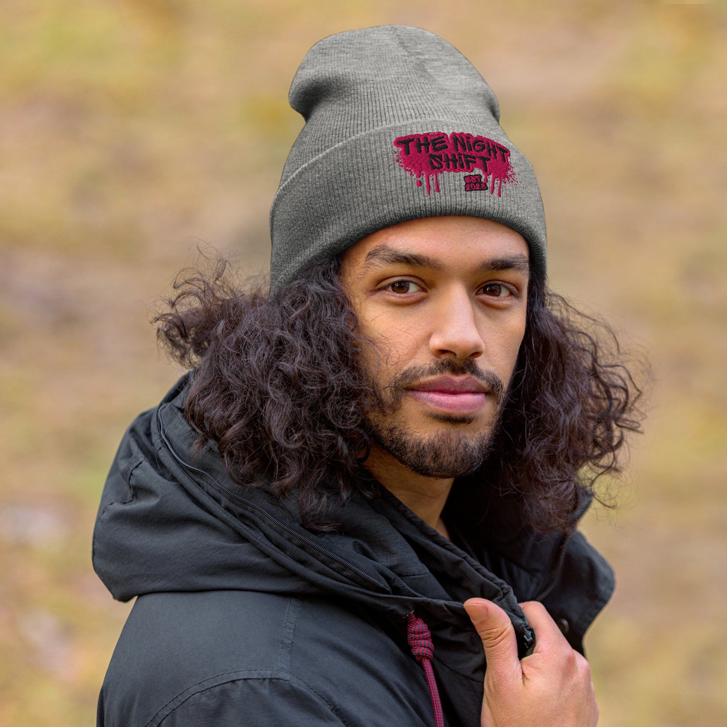 The Night Shift-Embroidered Cuffed Beanie The Night Shift Performance Street Gear by The Night Shift Automotive Apparel