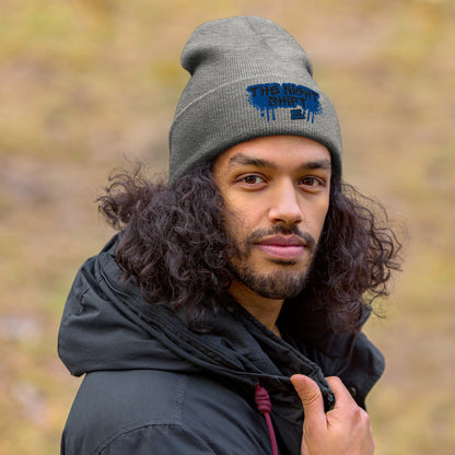 The Night Shift-Embroidered Cuffed Beanie The Night Shift Performance Street Gear by The Night Shift Automotive Apparel