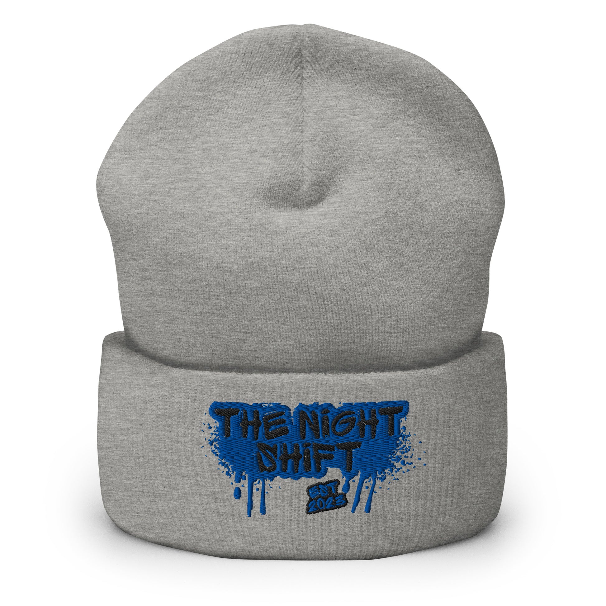 The Night Shift-Embroidered Cuffed Beanie The Night Shift Performance Street Gear by The Night Shift Automotive Apparel
