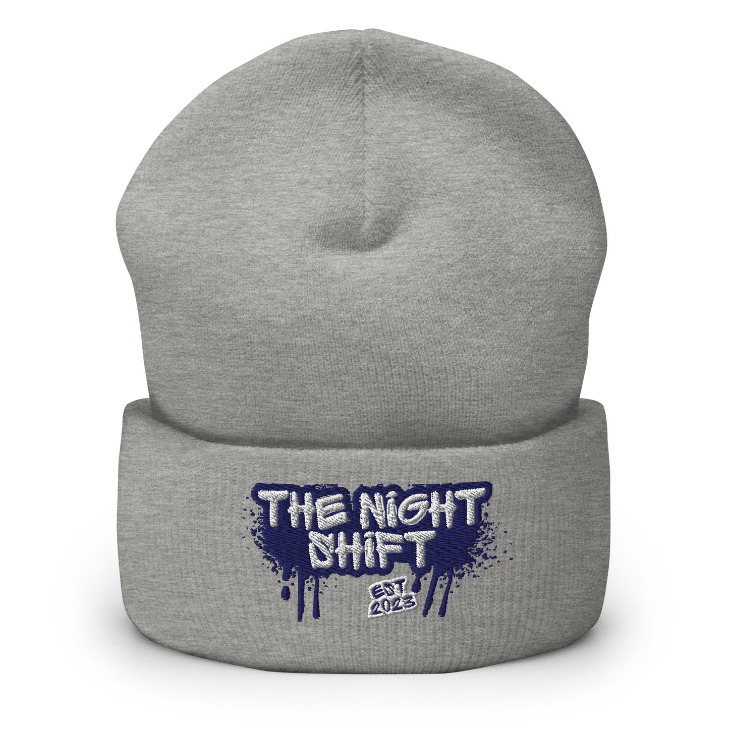 The Night Shift-Embroidered Cuffed Beanie The Night Shift Performance Street Gear by The Night Shift Automotive Apparel