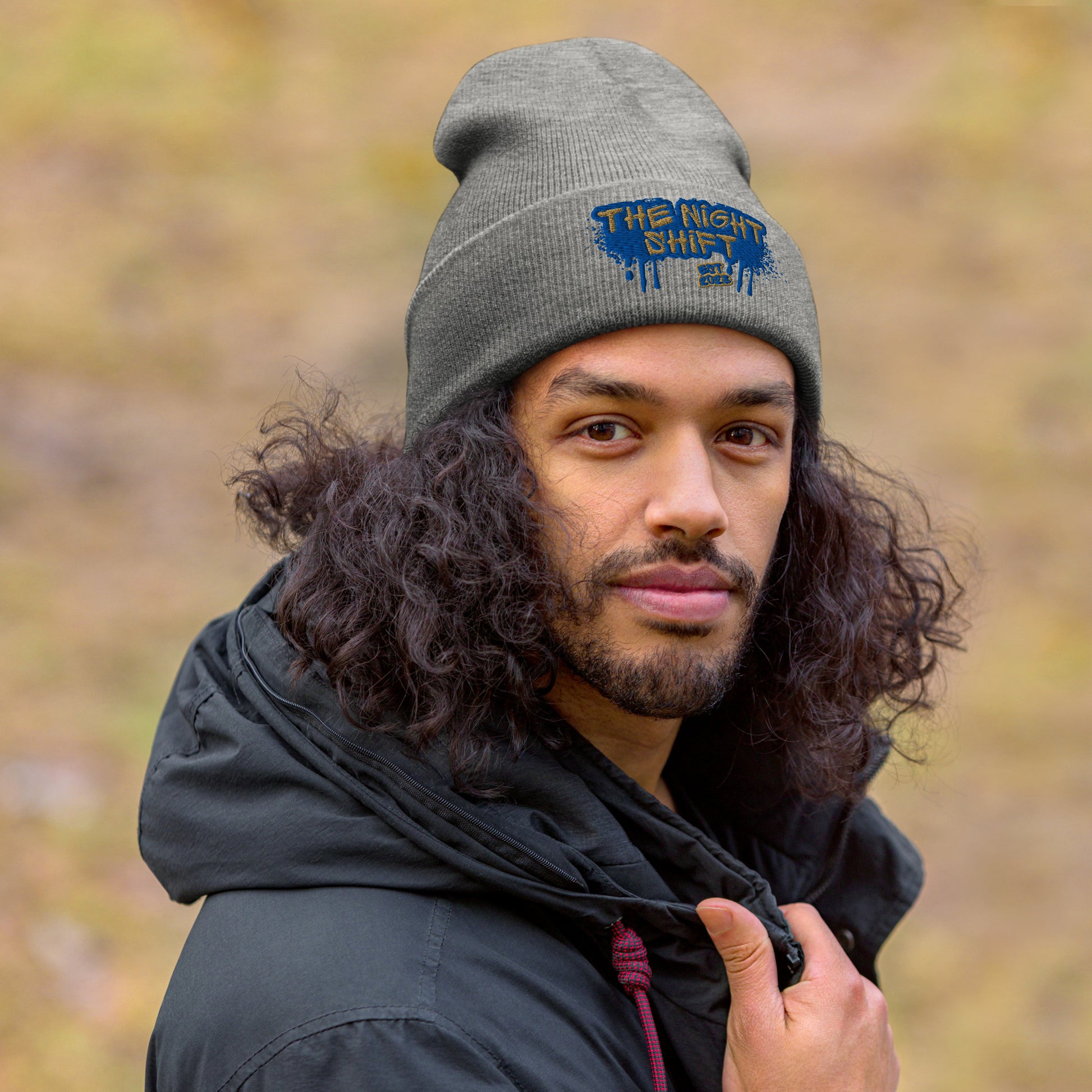 The Night Shift-Embroidered Cuffed Beanie The Night Shift Performance Street Gear by The Night Shift Automotive Apparel