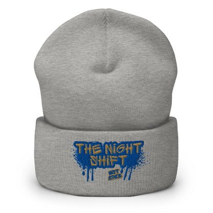 The Night Shift-Embroidered Cuffed Beanie The Night Shift Performance Street Gear by The Night Shift Automotive Apparel
