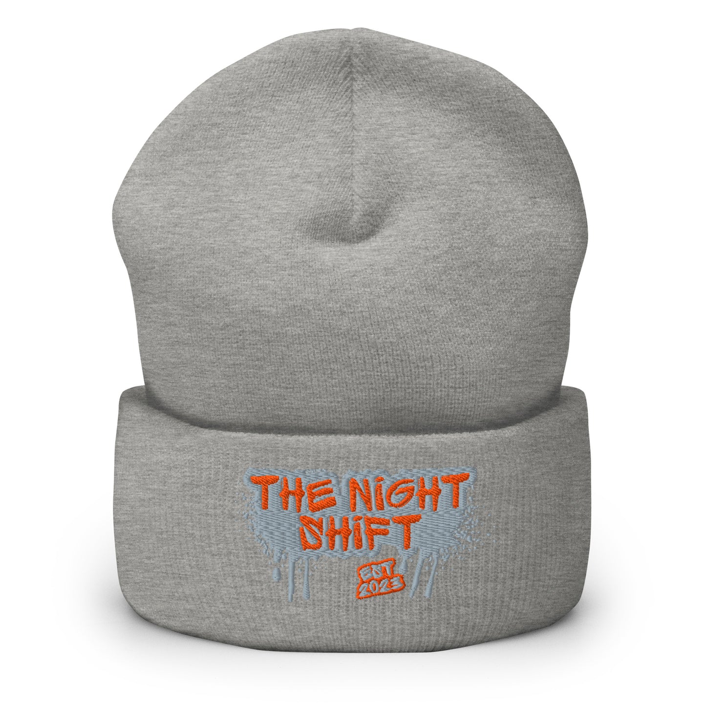The Night Shift-Embroidered Cuffed Beanie The Night Shift Performance Street Gear by The Night Shift Automotive Apparel