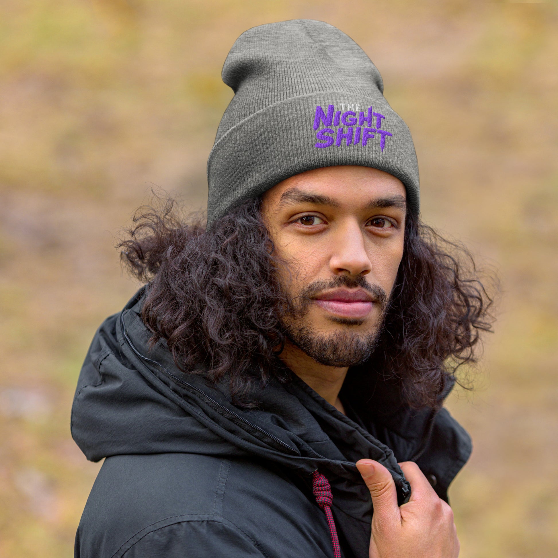 The Night Shift-Embroidered Cuffed Beanie The Night Shift Performance Street Gear by The Night Shift Automotive Apparel