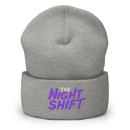 The Night Shift-Embroidered Cuffed Beanie The Night Shift Performance Street Gear by The Night Shift Automotive Apparel