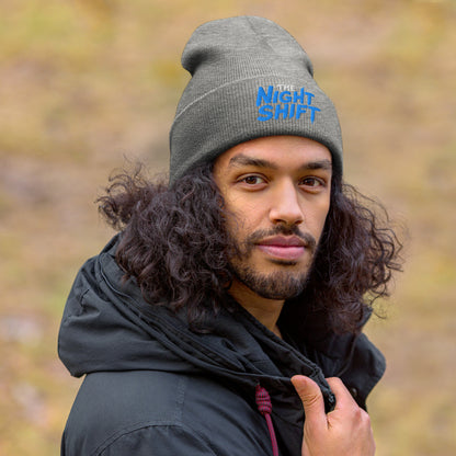 The Night Shift-Embroidered Cuffed Beanie The Night Shift Performance Street Gear by The Night Shift Automotive Apparel