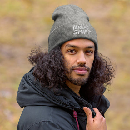 The Night Shift-Embroidered Cuffed Beanie The Night Shift Performance Street Gear by The Night Shift Automotive Apparel