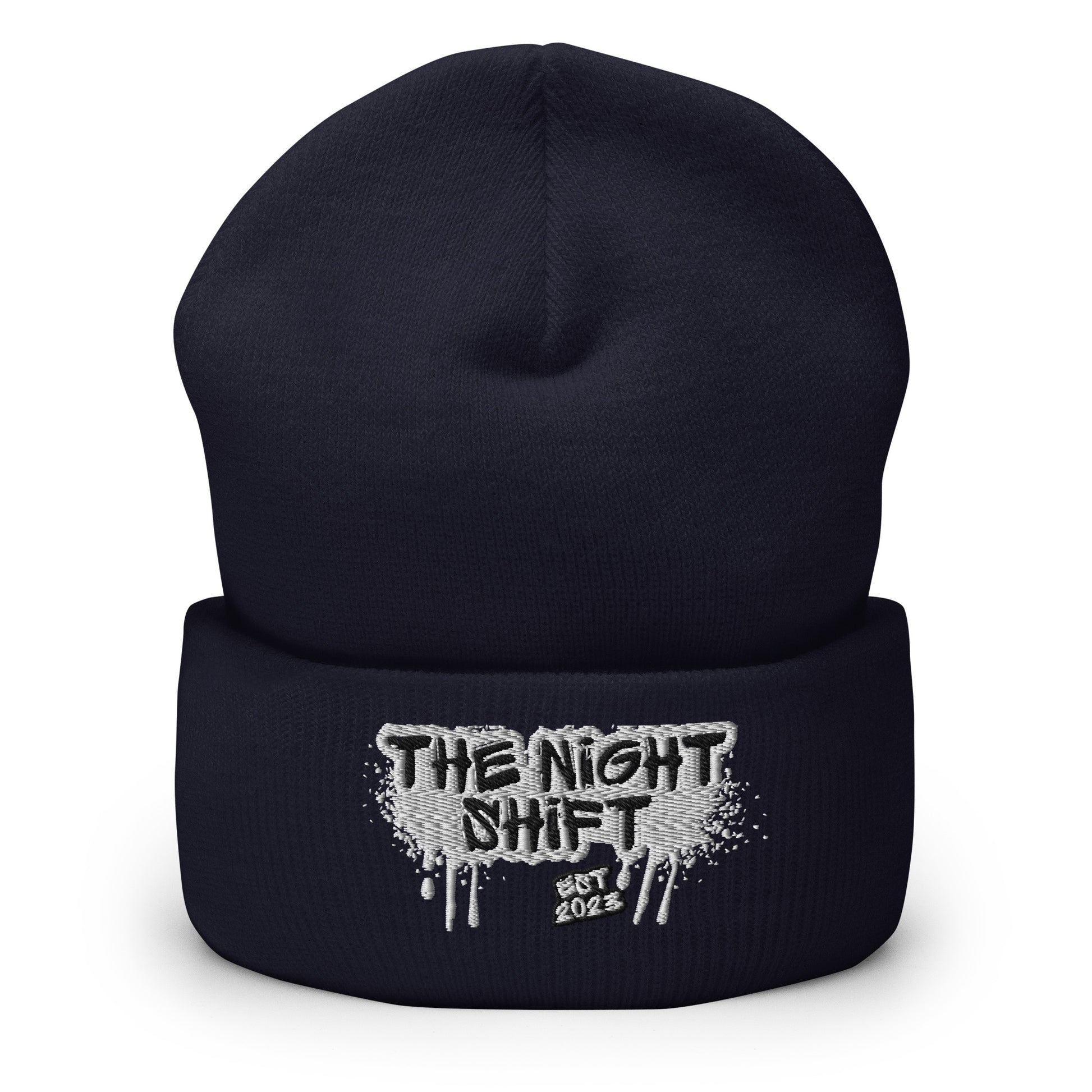 The Night Shift-Embroidered Cuffed Beanie The Night Shift Performance Street Gear by The Night Shift Automotive Apparel
