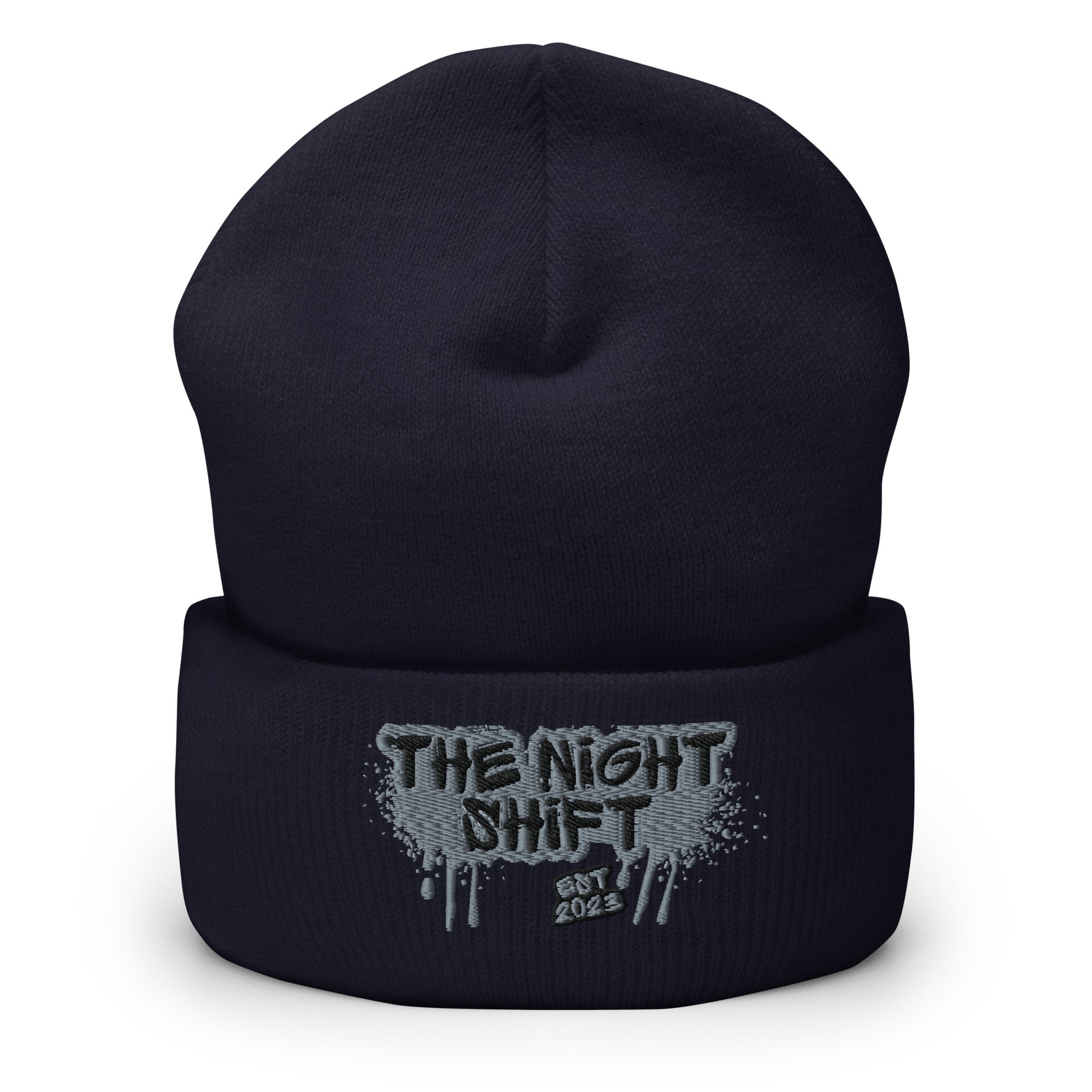 The Night Shift-Embroidered Cuffed Beanie The Night Shift Performance Street Gear by The Night Shift Automotive Apparel