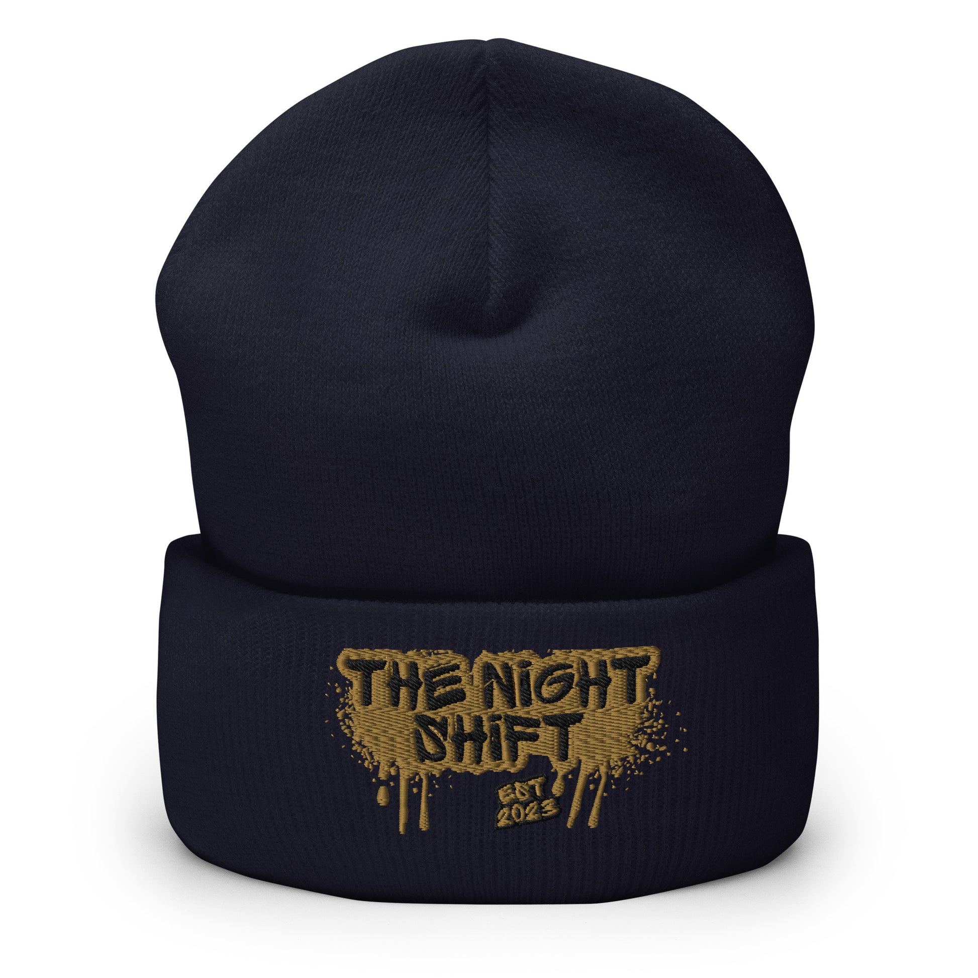 The Night Shift-Embroidered Cuffed Beanie The Night Shift Performance Street Gear by The Night Shift Automotive Apparel