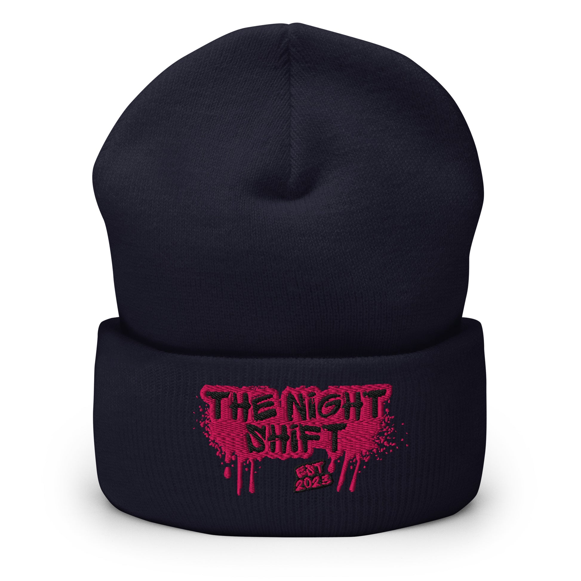 The Night Shift-Embroidered Cuffed Beanie The Night Shift Performance Street Gear by The Night Shift Automotive Apparel