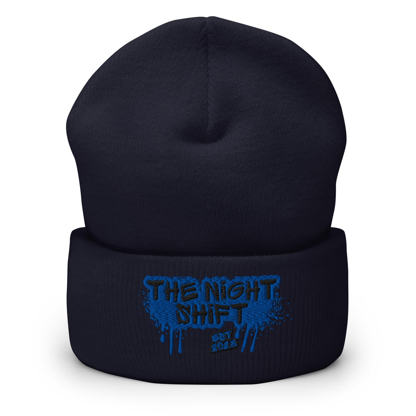 The Night Shift-Embroidered Cuffed Beanie The Night Shift Performance Street Gear by The Night Shift Automotive Apparel