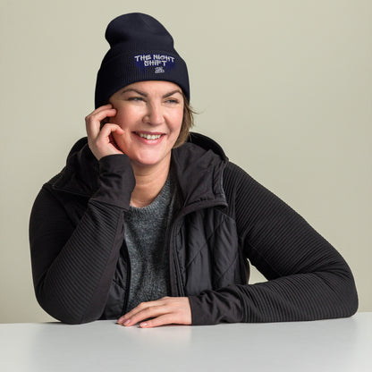 The Night Shift-Embroidered Cuffed Beanie The Night Shift Performance Street Gear by The Night Shift Automotive Apparel