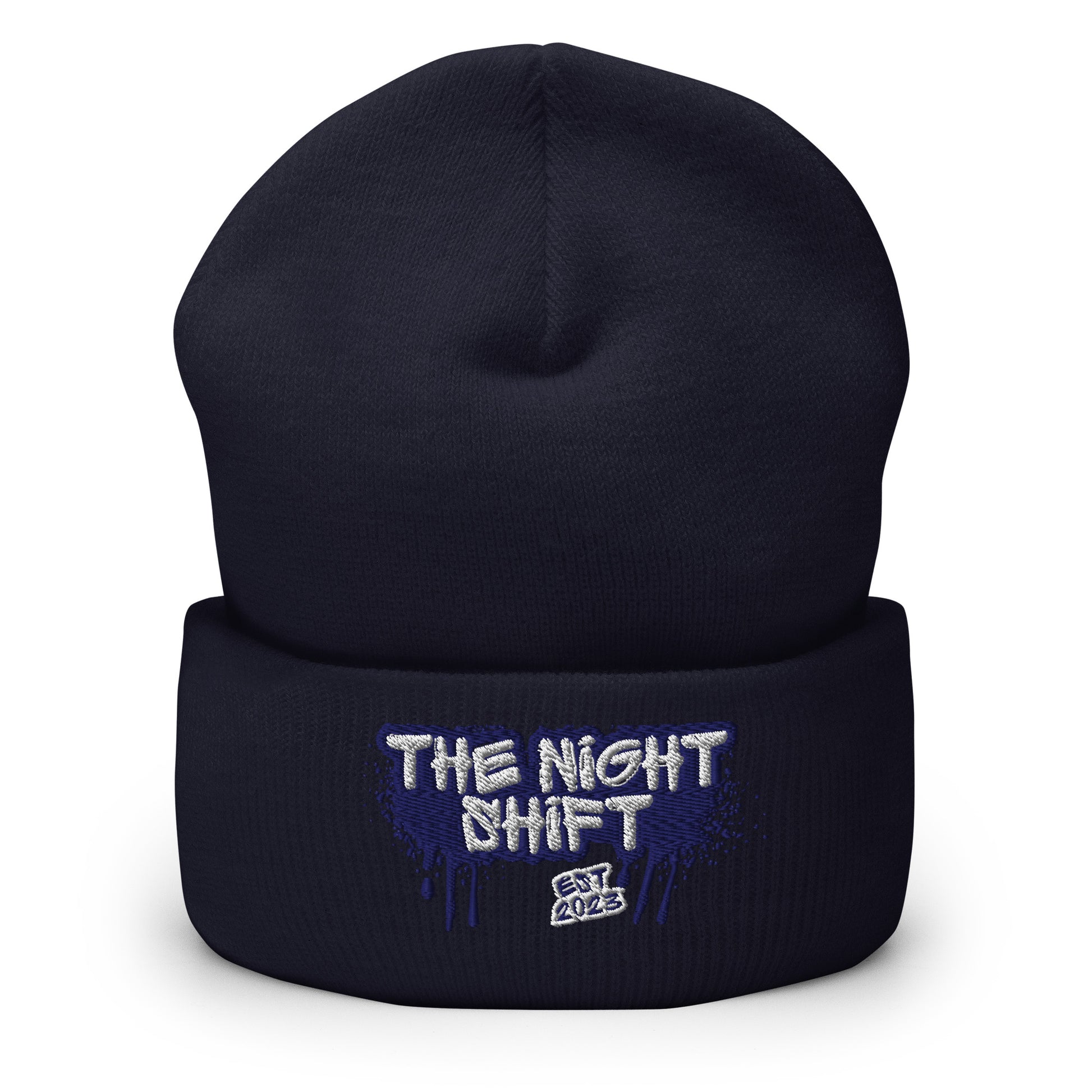 The Night Shift-Embroidered Cuffed Beanie The Night Shift Performance Street Gear by The Night Shift Automotive Apparel