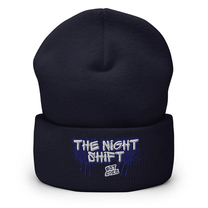 The Night Shift-Embroidered Cuffed Beanie The Night Shift Performance Street Gear by The Night Shift Automotive Apparel