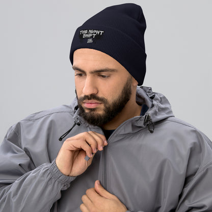 The Night Shift-Embroidered Cuffed Beanie The Night Shift Performance Street Gear by The Night Shift Automotive Apparel