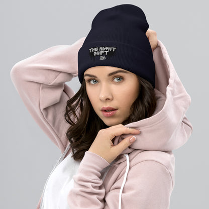 The Night Shift-Embroidered Cuffed Beanie The Night Shift Performance Street Gear by The Night Shift Automotive Apparel