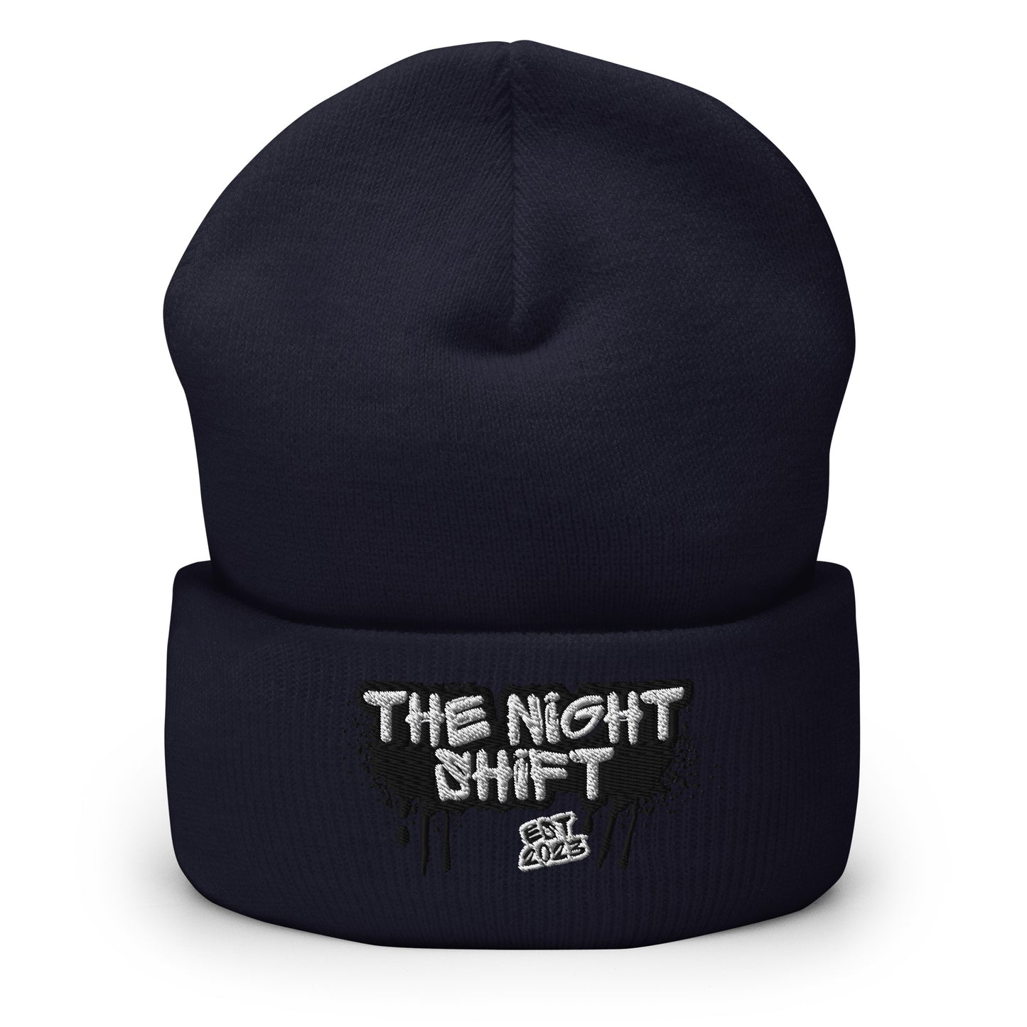 The Night Shift-Embroidered Cuffed Beanie The Night Shift Performance Street Gear by The Night Shift Automotive Apparel