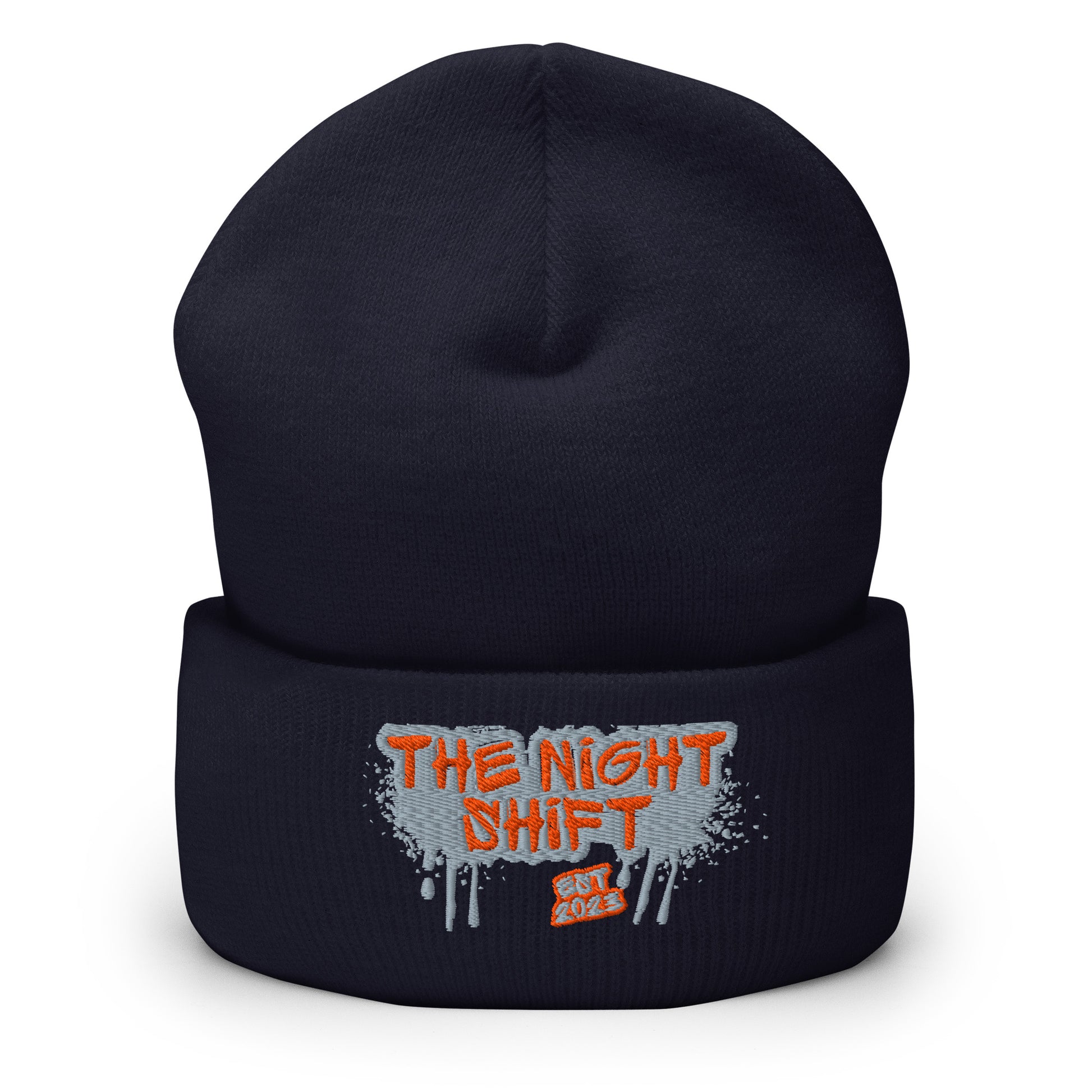 The Night Shift-Embroidered Cuffed Beanie The Night Shift Performance Street Gear by The Night Shift Automotive Apparel