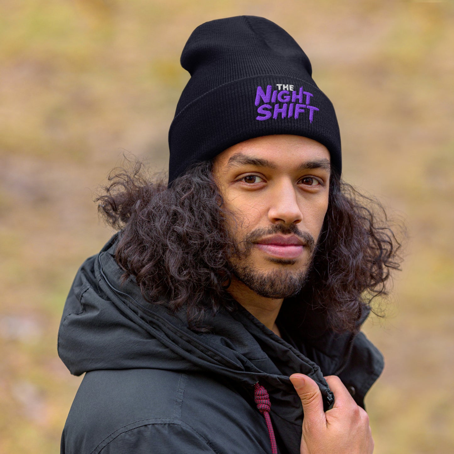 The Night Shift-Embroidered Cuffed Beanie The Night Shift Performance Street Gear by The Night Shift Automotive Apparel