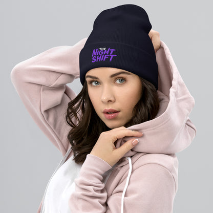 The Night Shift-Embroidered Cuffed Beanie The Night Shift Performance Street Gear by The Night Shift Automotive Apparel