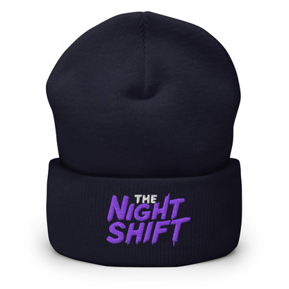 The Night Shift-Embroidered Cuffed Beanie The Night Shift Performance Street Gear by The Night Shift Automotive Apparel