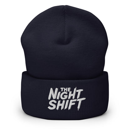 The Night Shift-Embroidered Cuffed Beanie The Night Shift Performance Street Gear by The Night Shift Automotive Apparel