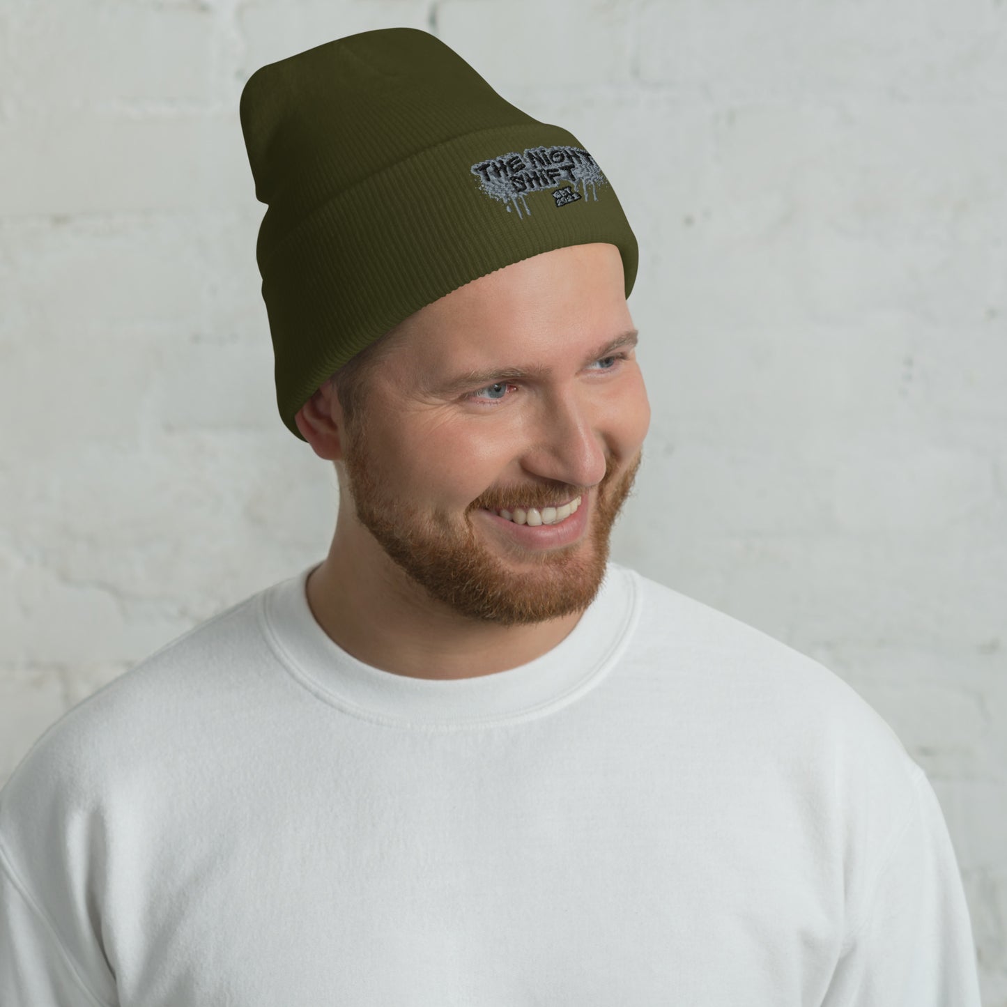 The Night Shift-Embroidered Cuffed Beanie The Night Shift Performance Street Gear by The Night Shift Automotive Apparel