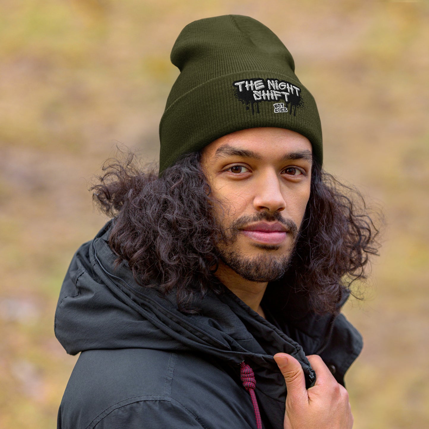 The Night Shift-Embroidered Cuffed Beanie The Night Shift Performance Street Gear by The Night Shift Automotive Apparel