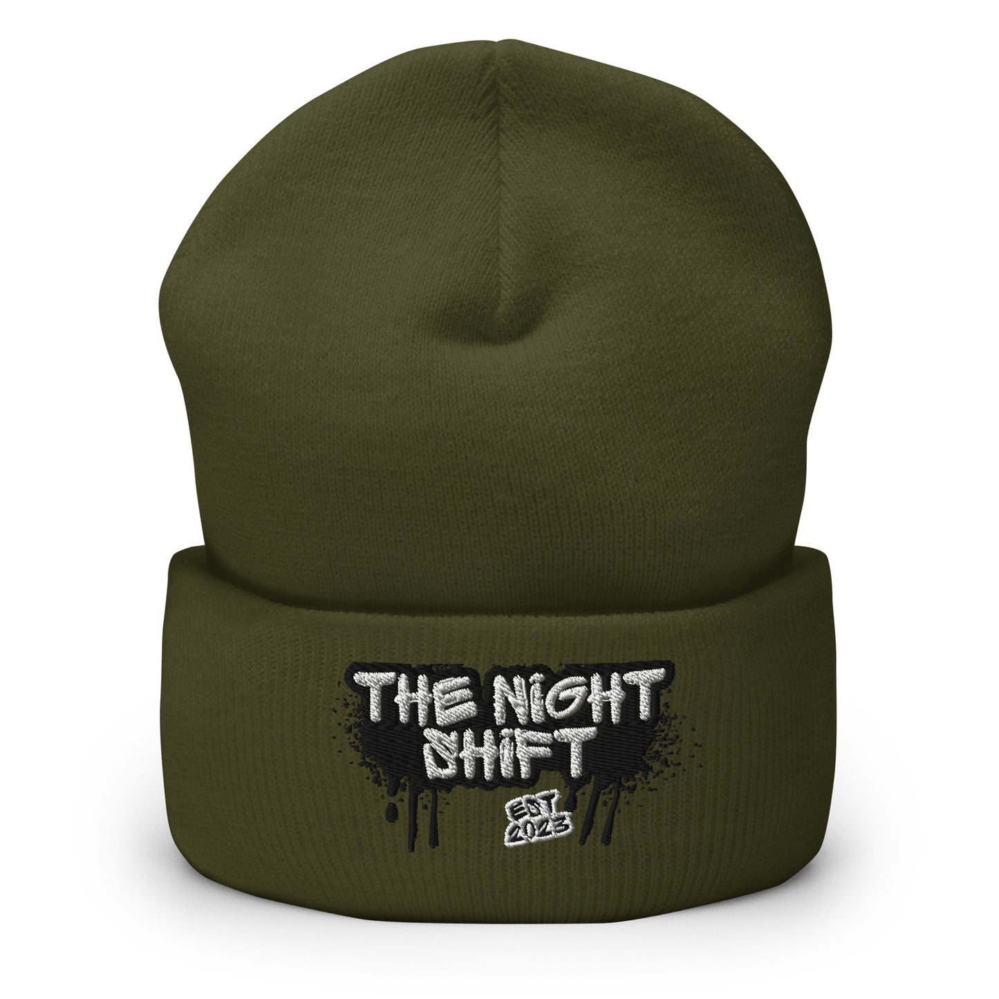 The Night Shift-Embroidered Cuffed Beanie The Night Shift Performance Street Gear by The Night Shift Automotive Apparel