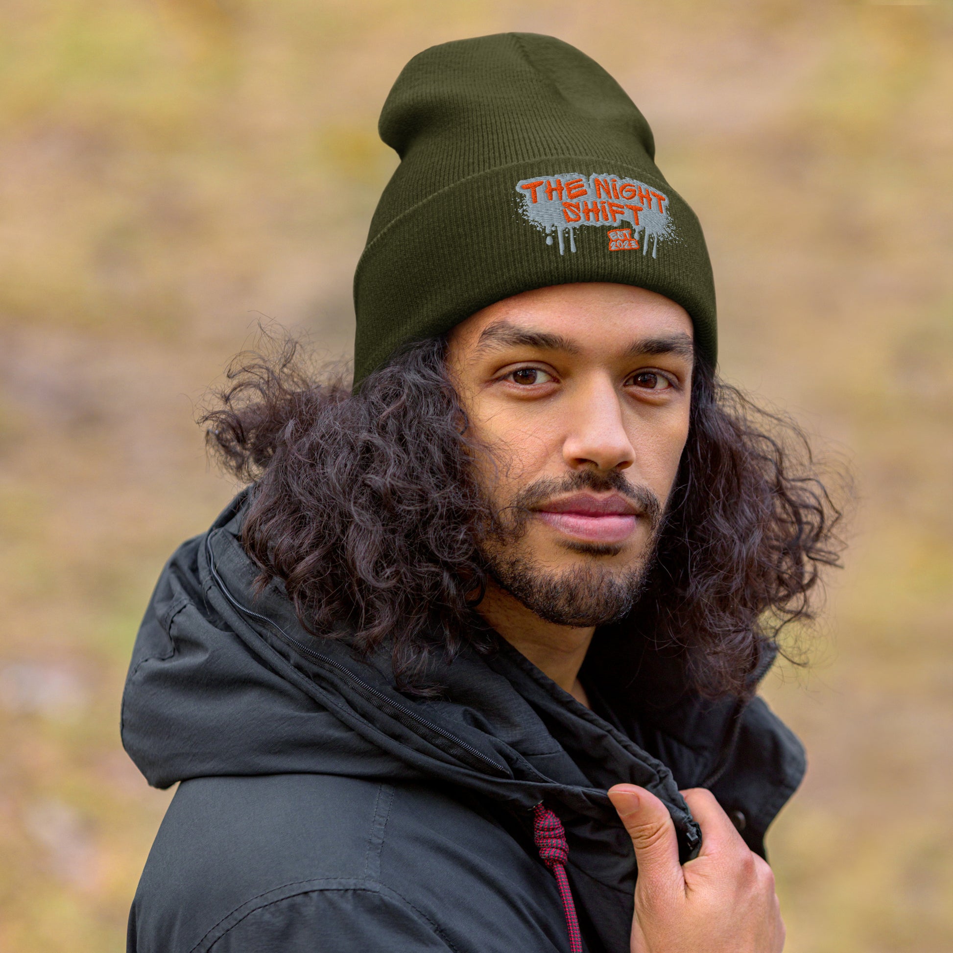 The Night Shift-Embroidered Cuffed Beanie The Night Shift Performance Street Gear by The Night Shift Automotive Apparel