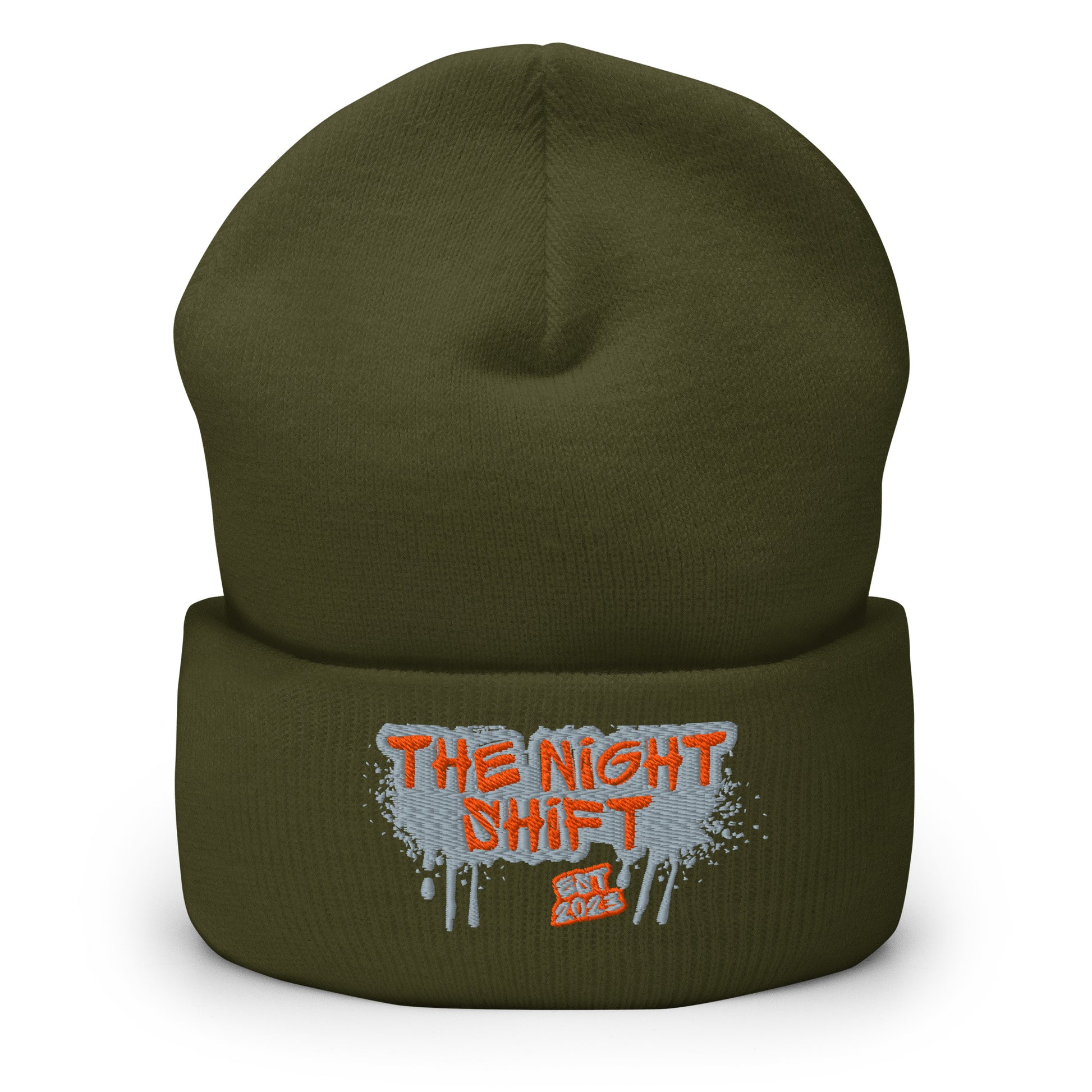 The Night Shift-Embroidered Cuffed Beanie The Night Shift Performance Street Gear by The Night Shift Automotive Apparel