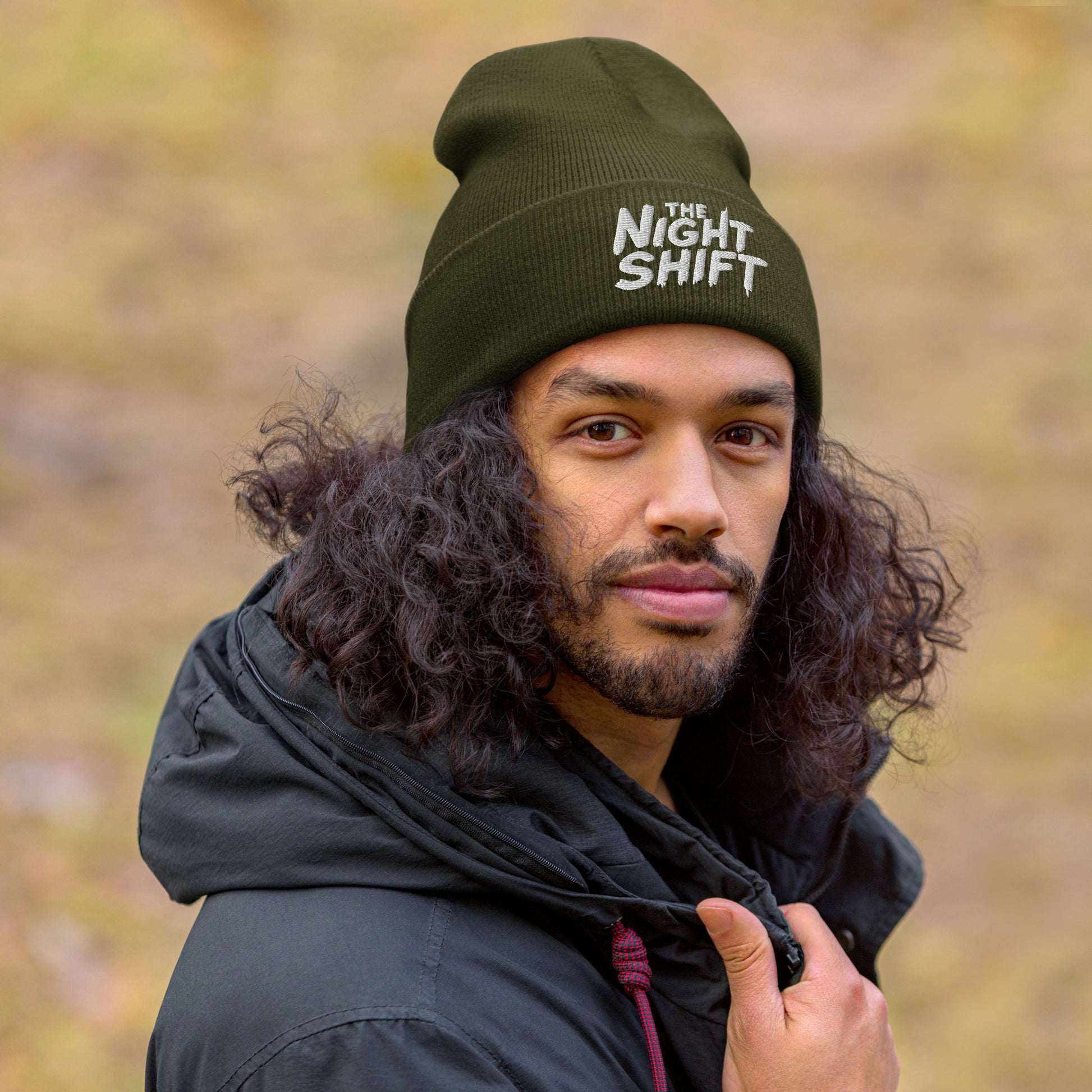 The Night Shift-Embroidered Cuffed Beanie The Night Shift Performance Street Gear by The Night Shift Automotive Apparel