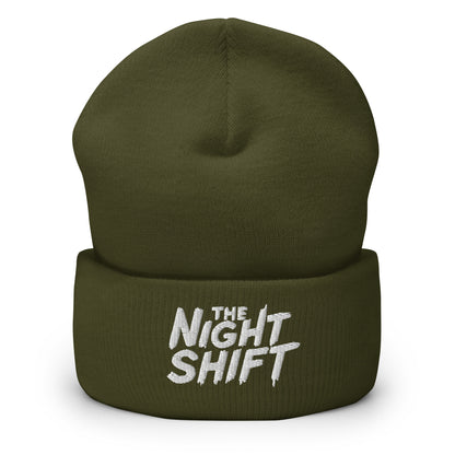 The Night Shift-Embroidered Cuffed Beanie The Night Shift Performance Street Gear by The Night Shift Automotive Apparel