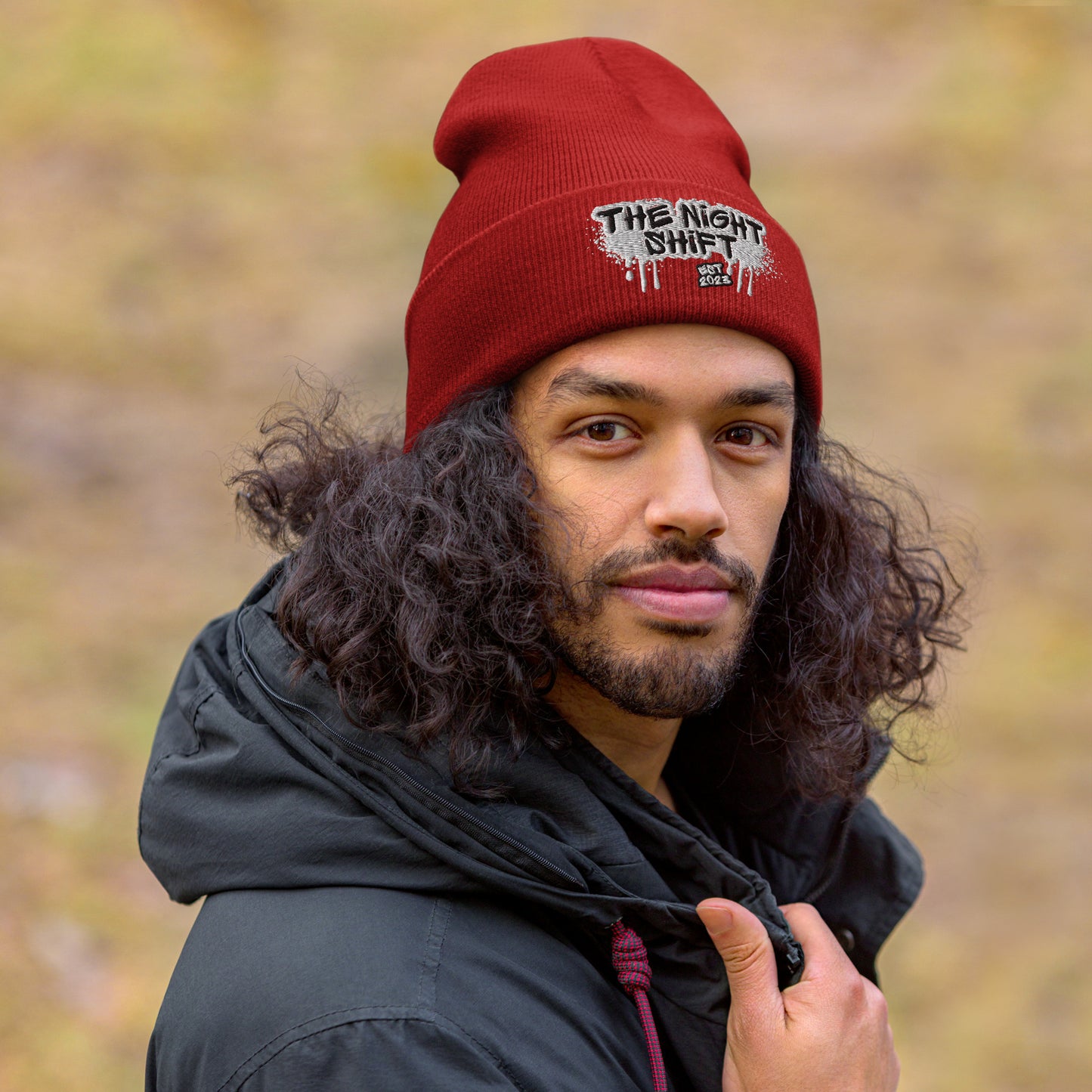 The Night Shift-Embroidered Cuffed Beanie The Night Shift Performance Street Gear by The Night Shift Automotive Apparel