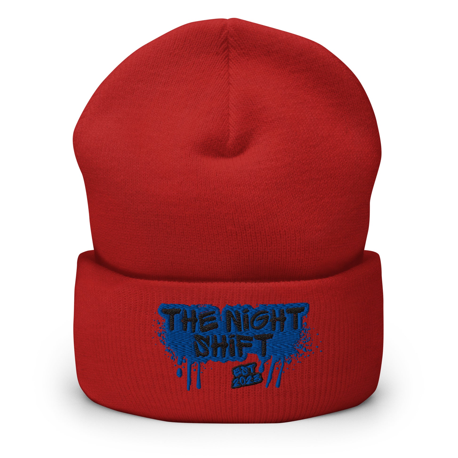The Night Shift-Embroidered Cuffed Beanie The Night Shift Performance Street Gear by The Night Shift Automotive Apparel