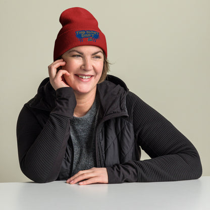 The Night Shift-Embroidered Cuffed Beanie The Night Shift Performance Street Gear by The Night Shift Automotive Apparel