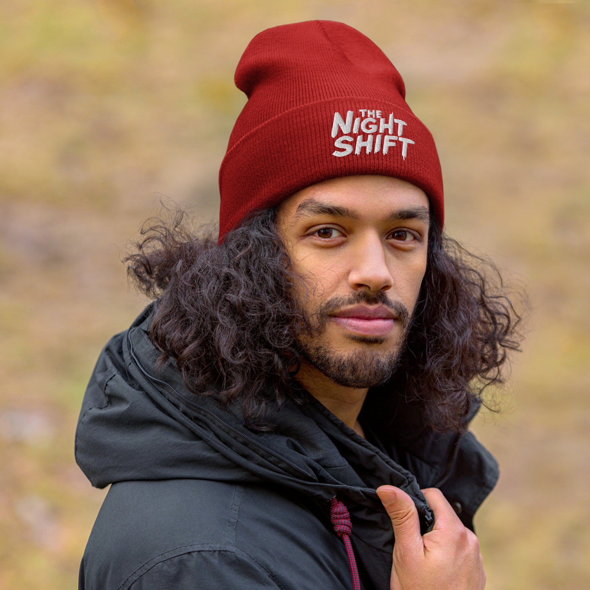 The Night Shift-Embroidered Cuffed Beanie The Night Shift Performance Street Gear by The Night Shift Automotive Apparel