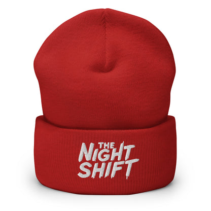 The Night Shift-Embroidered Cuffed Beanie The Night Shift Performance Street Gear by The Night Shift Automotive Apparel
