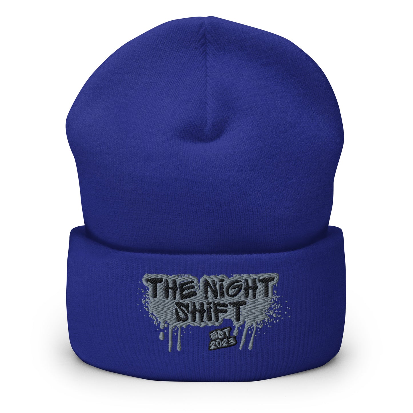 The Night Shift-Embroidered Cuffed Beanie The Night Shift Performance Street Gear by The Night Shift Automotive Apparel