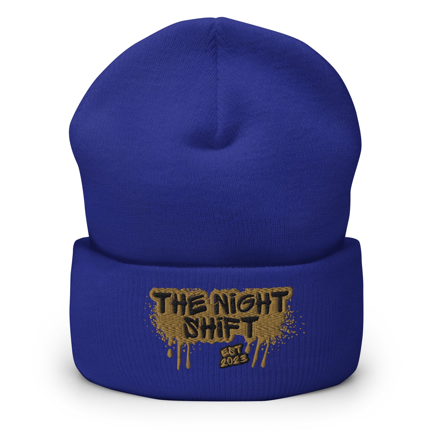 The Night Shift-Embroidered Cuffed Beanie The Night Shift Performance Street Gear by The Night Shift Automotive Apparel