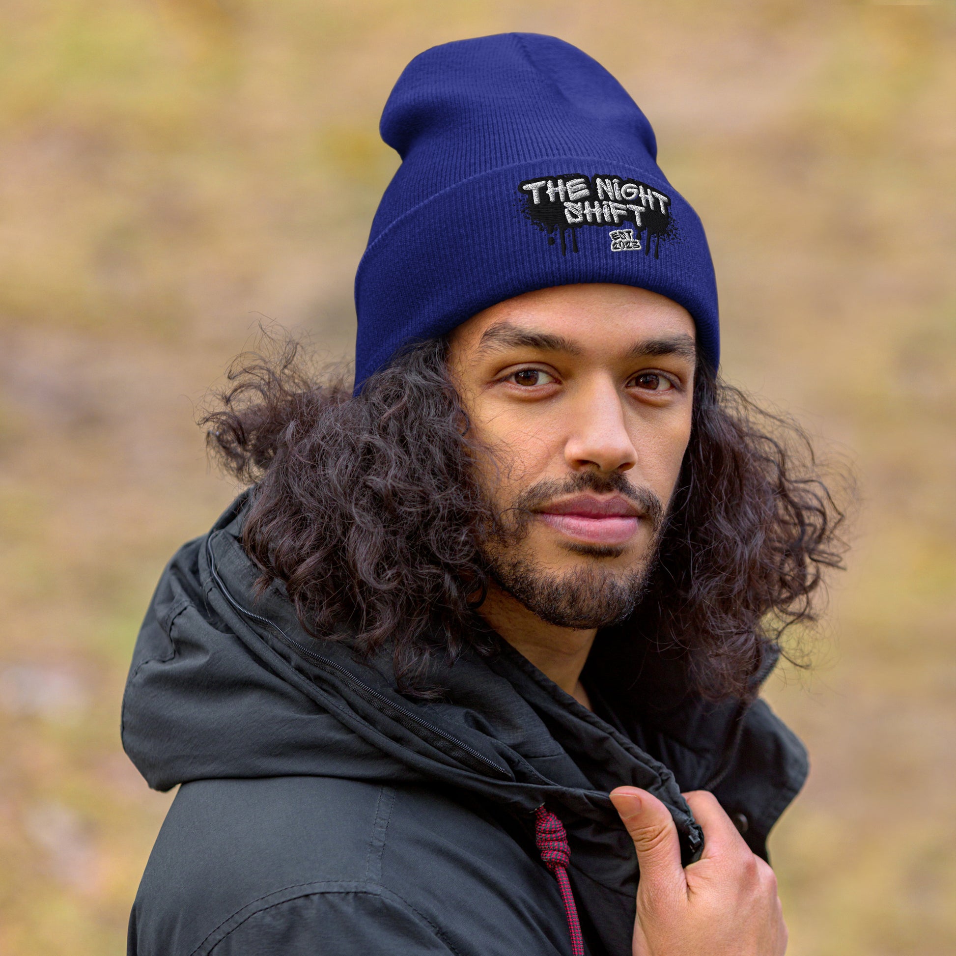 The Night Shift-Embroidered Cuffed Beanie The Night Shift Performance Street Gear by The Night Shift Automotive Apparel