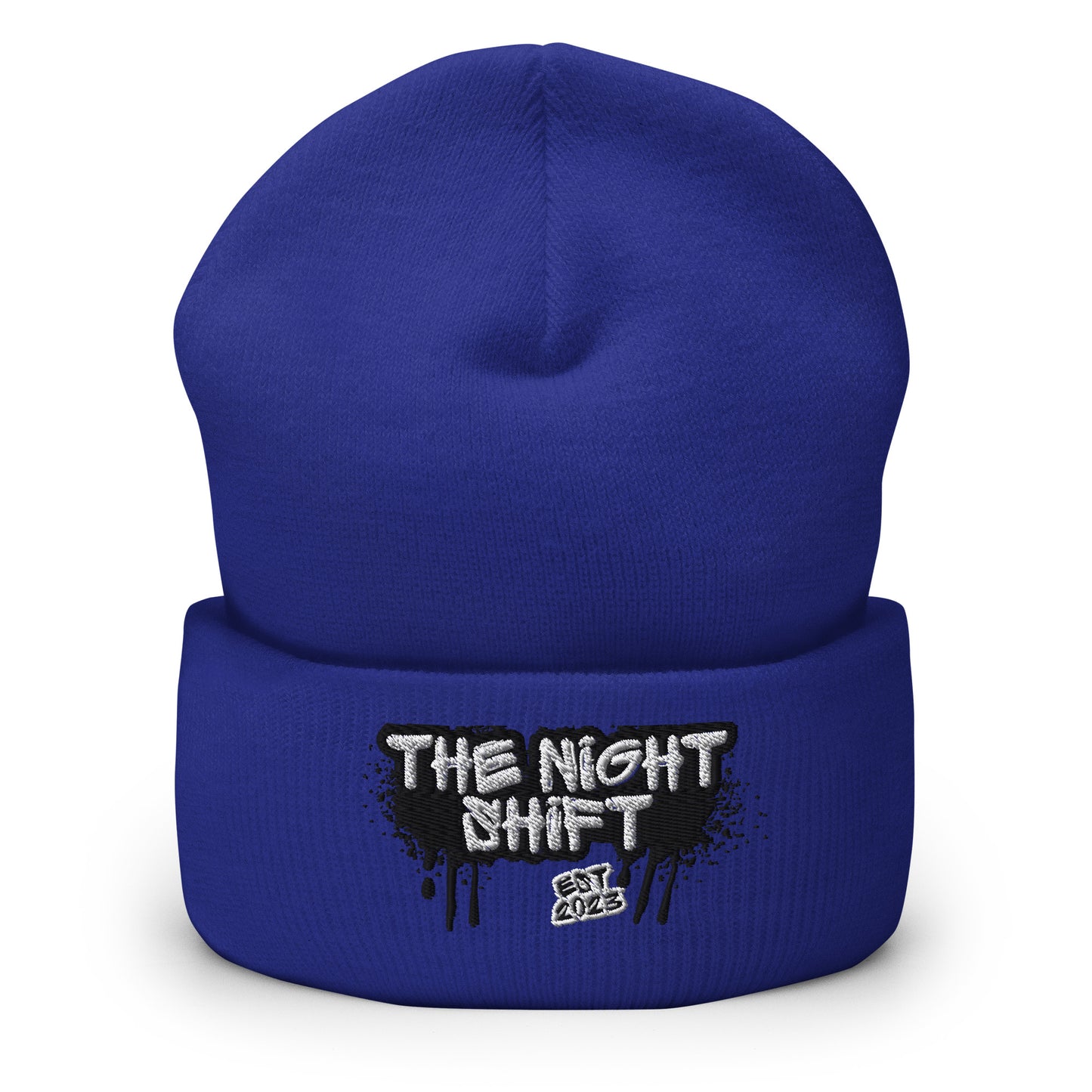 The Night Shift-Embroidered Cuffed Beanie The Night Shift Performance Street Gear by The Night Shift Automotive Apparel