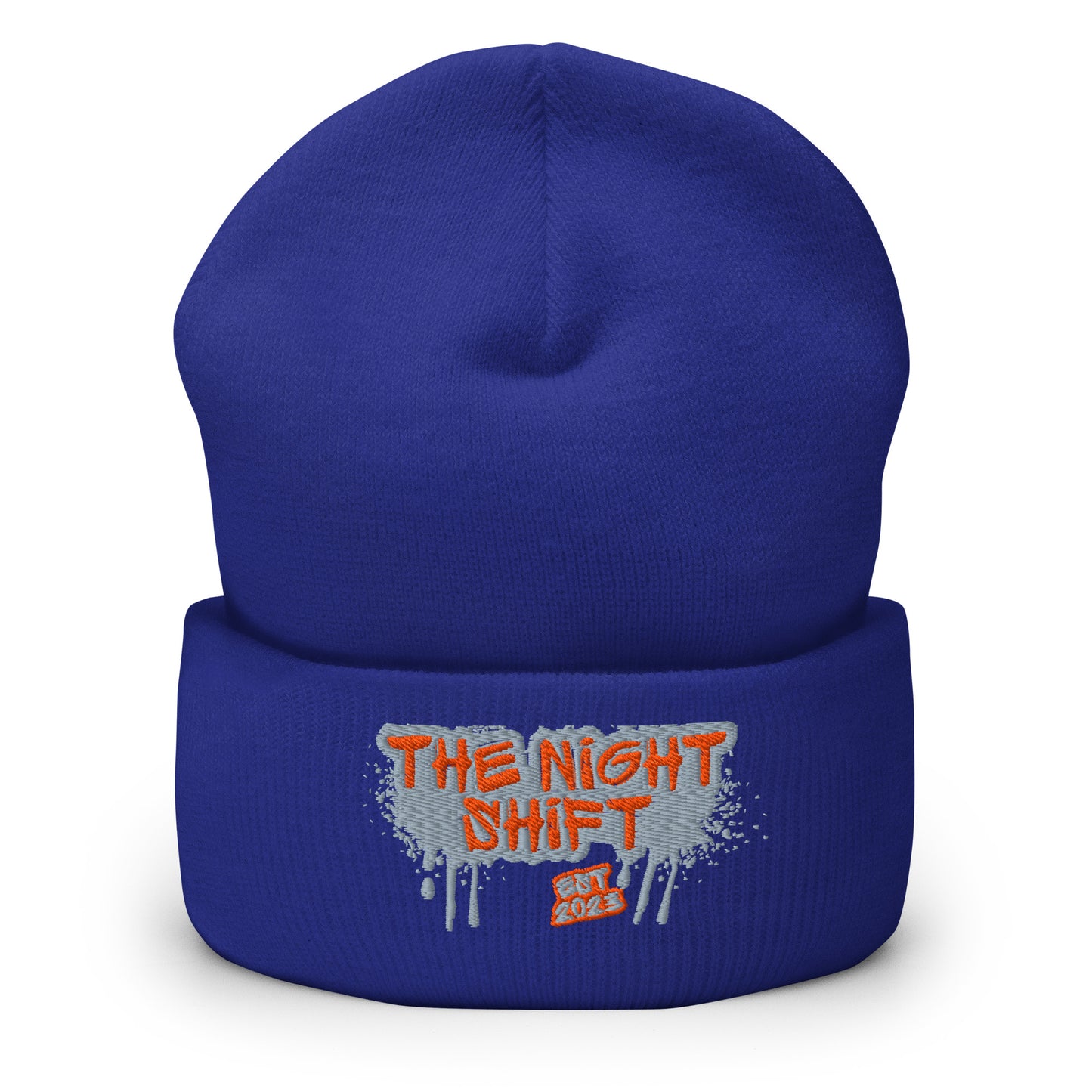 The Night Shift-Embroidered Cuffed Beanie The Night Shift Performance Street Gear by The Night Shift Automotive Apparel