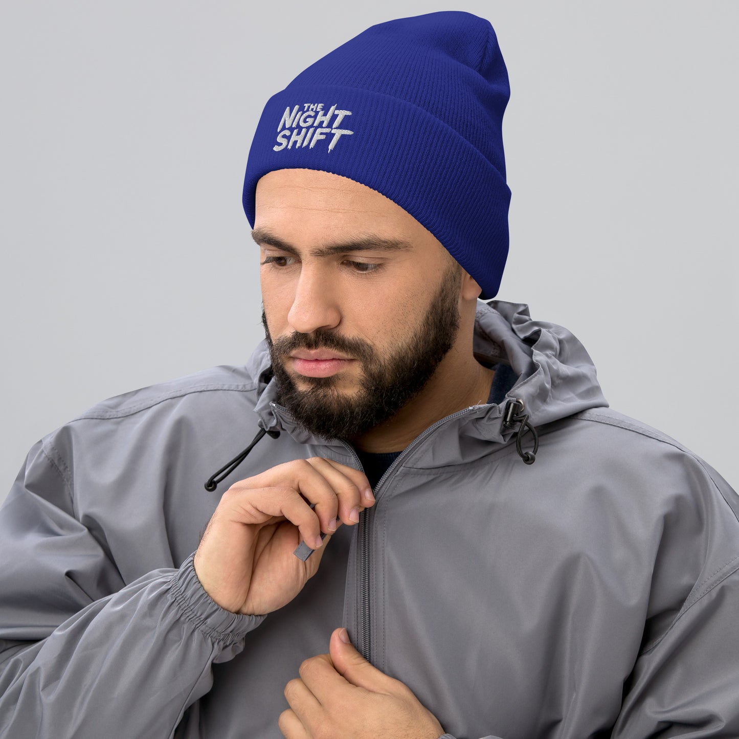 The Night Shift-Embroidered Cuffed Beanie The Night Shift Performance Street Gear by The Night Shift Automotive Apparel