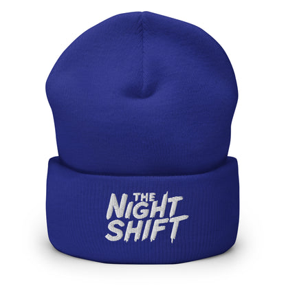 The Night Shift-Embroidered Cuffed Beanie The Night Shift Performance Street Gear by The Night Shift Automotive Apparel