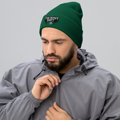 The Night Shift-Embroidered Cuffed Beanie The Night Shift Performance Street Gear by The Night Shift Automotive Apparel