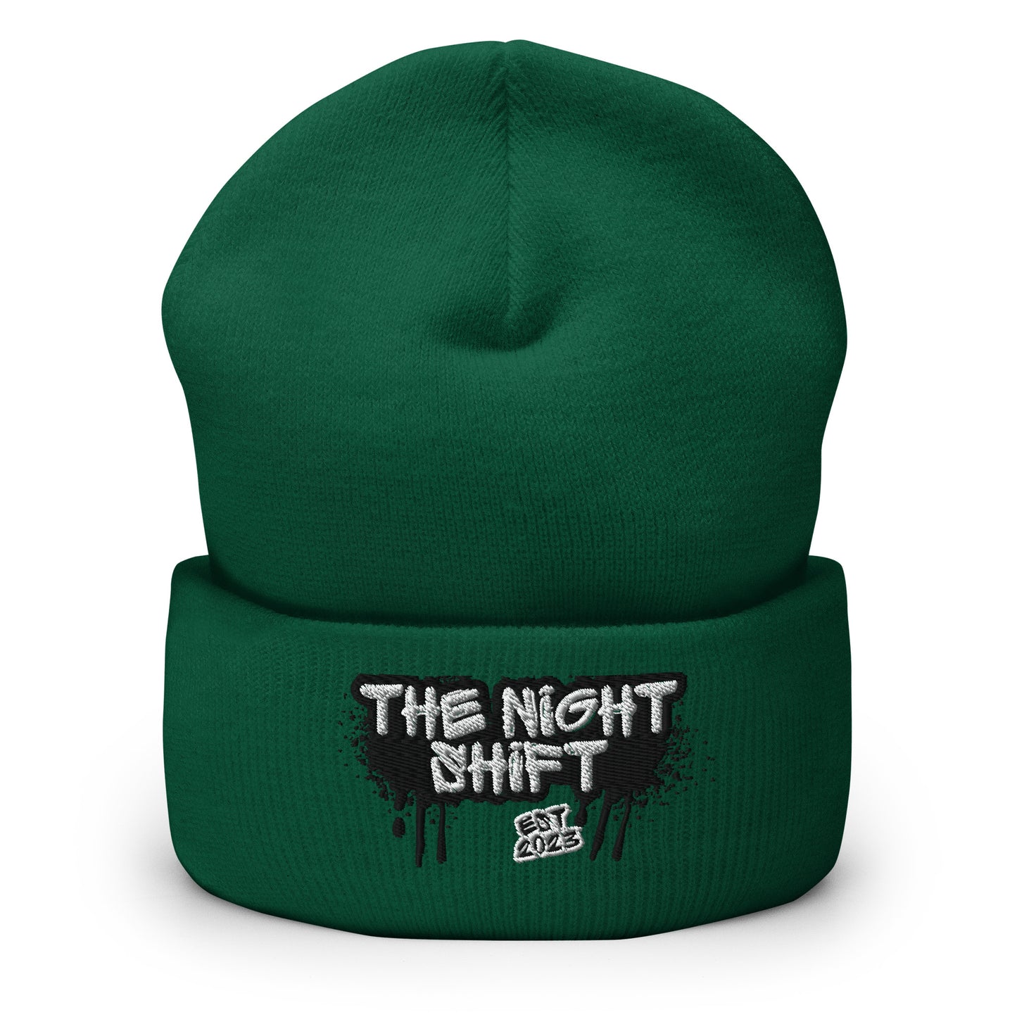 The Night Shift-Embroidered Cuffed Beanie The Night Shift Performance Street Gear by The Night Shift Automotive Apparel